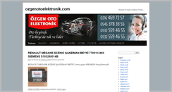 Desktop Screenshot of ozgenotoelektronik.com